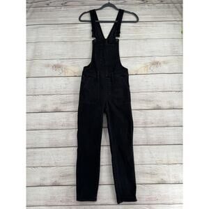 Madewell Skinny Overalls Womens XS Black Lunar Wash Stretch Denim